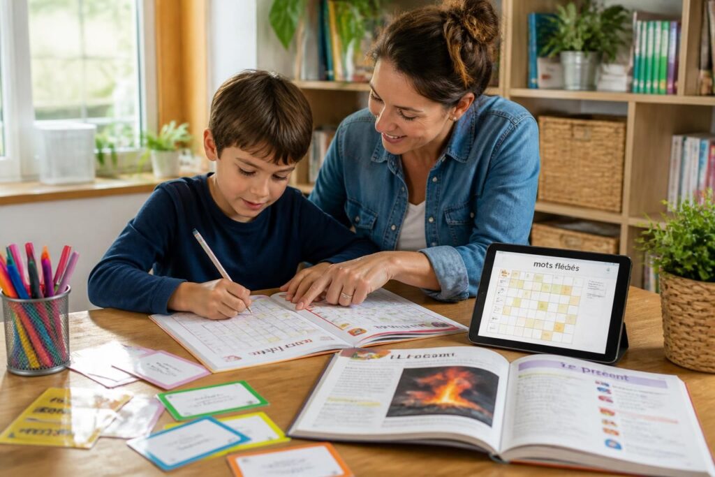 améliorez vos compétences avec nos exercices ludiques de mots fléchés, conçus pour rendre l'aide aux devoirs amusante et efficace.