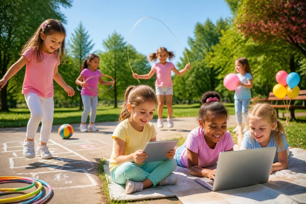 découvrez des jeux pour enfants de 5 ans, spécialement adaptés aux filles, avec des activités amusantes à faire en extérieur ou en ligne.