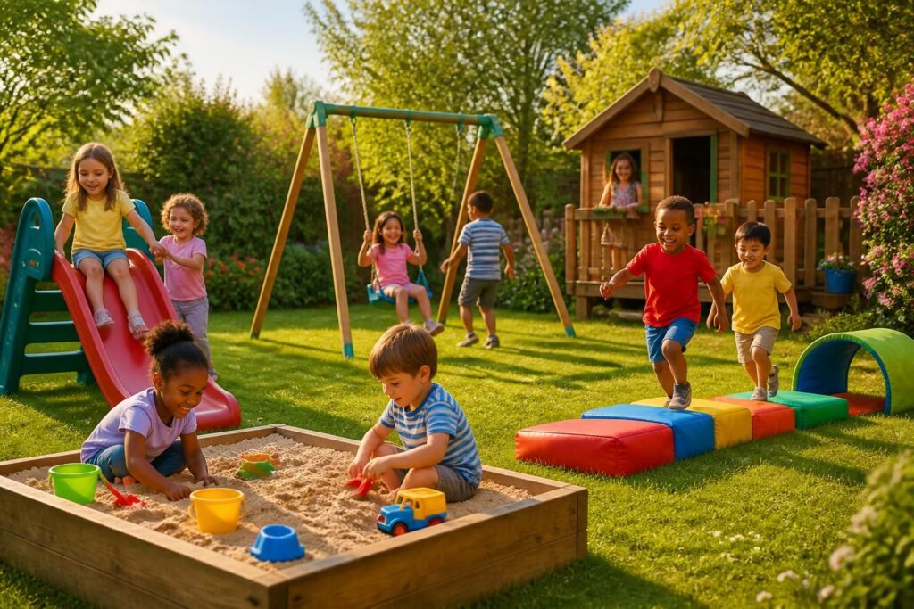 découvrez des jeux extérieurs adaptés aux enfants de 2 à 10 ans pour s'amuser en plein air en toute sécurité et développer leur motricité.