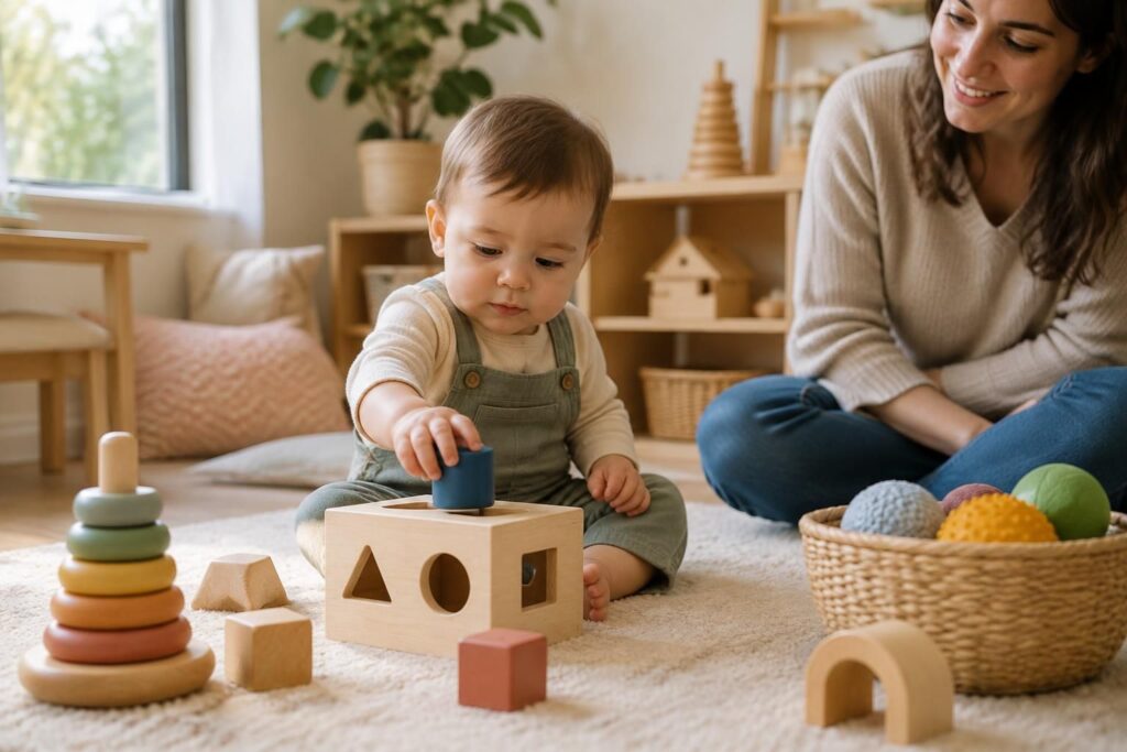 découvrez des jouets montessori pour un enfant de 1 an et des idées d’activités adaptées pour éveiller sa curiosité, développer sa motricité et favoriser son autonomie.